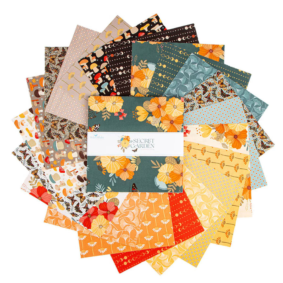 Secret Garden by Amanda Castor for Riley Blake - 10 inch precut layer cake