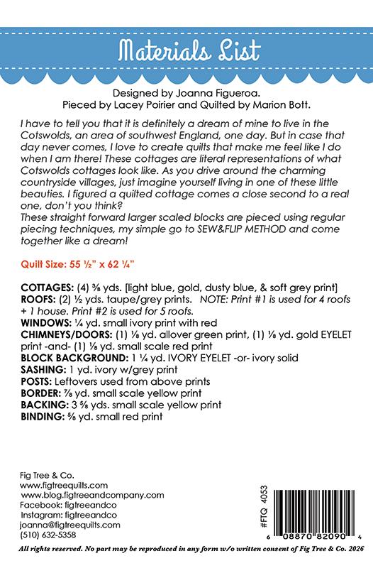 Countryside Cottages Quilt Pattern