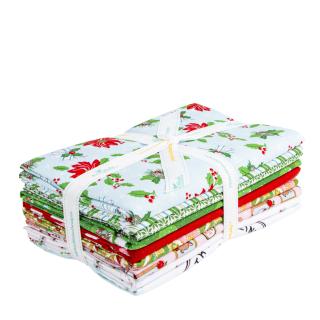 Claus & Co. by Riley Blake - 1 Yard Bundle Blue, 9 Pcs. (8 yards plus 1 yard panel piece)