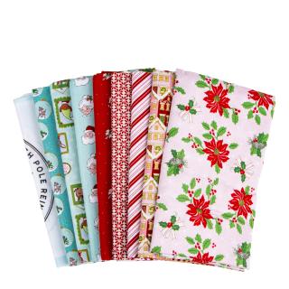 Claus & Co. by Riley Blake - 1 Yard Bundle Pink, 9 Pcs. (8 yards plus 1 yard panel piece)