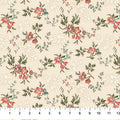Manoir by Antiques Roadshow by Northcott - 1/2 yard Small Floral Trail Cream Multi