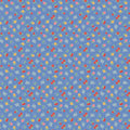 Bluebells & Buttercups by Poppie Cotton - 1/2 yard Cheery Bluebird Periwinkle