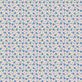 Bluebells & Buttercups by Poppie Cotton - 1/2 yard Hey Darlin Periwinkle