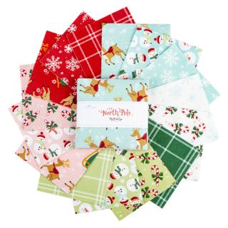 The North Pole by Riley Blake - 5 inch precut charm pack