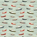 Rocky Coast by Cassandra Zaniboni for Windham - 1/2 yard Mist Bonnie Boats