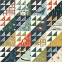 Rocky Coast by Cassandra Zaniboni for Windham - 1/2 yard Multi Rocky Coasts Whole Cloth