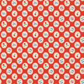 Bluebells & Buttercups by Poppie Cotton - 1/2 yard Chirp & Charm Red