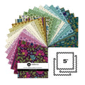 Lush by Nancy Rink for Andover - 5 inch precut charm pack
