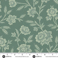 Autumn Bouquet by Renee Nanneman for Andover - 1/2 yard Gathering Green Gathering Teal