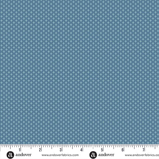 Special Delivery by Laundry Basket Quilts for Andover - 1/2 yard Apron Denim