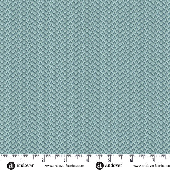 Ayla by Max & Louise for Andover - 1/2 yard Chevron Bluebell