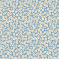 Bluebells & Buttercups by Poppie Cotton - 1/2 yard Sugar Daisy Sky
