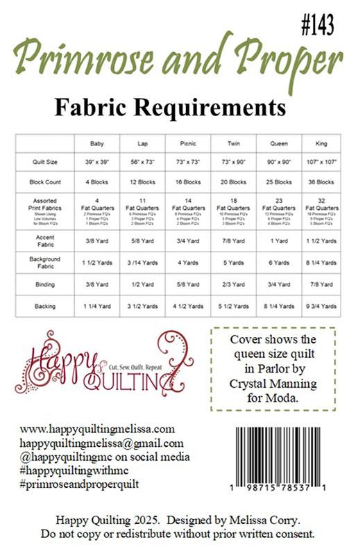 Primrose and Proper Quilt Pattern