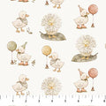 Tiny Waddles by Figo - 1/2 yard Ducks Cream