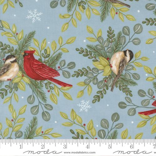 When Snow Falls by Deb Strain for Moda - 1/2 yard Winter Sky 56170