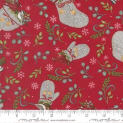 When Snow Falls by Deb Strain for Moda - 1/2 yard Berry Red 56171