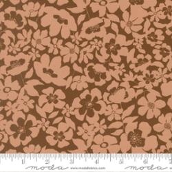 Feather and Forest Bloom by Linn Warme for Moda - 1/2 yard Walnut 14146 15