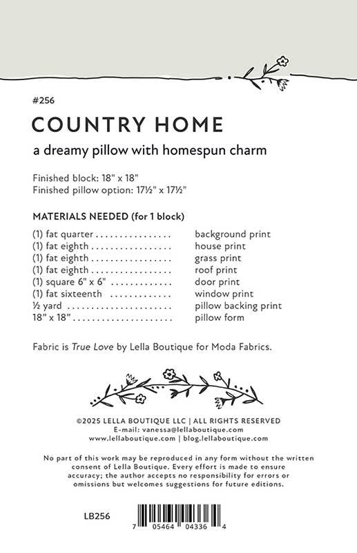 Country Home Pattern by Lella Boutique