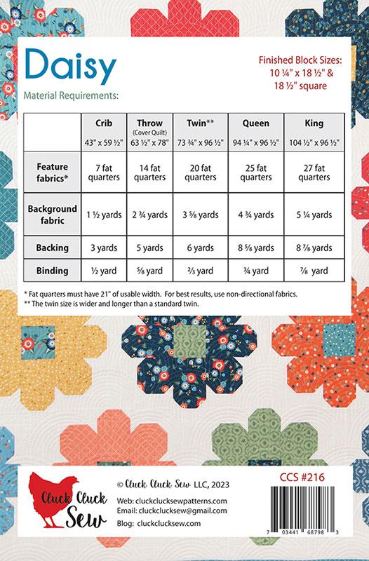 Daisy by Cluck Cluck Sew Quilt Pattern