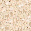 Primrose & Parsley by Poppie Cotton - 1/2 yard Barnyard Babies Beige
