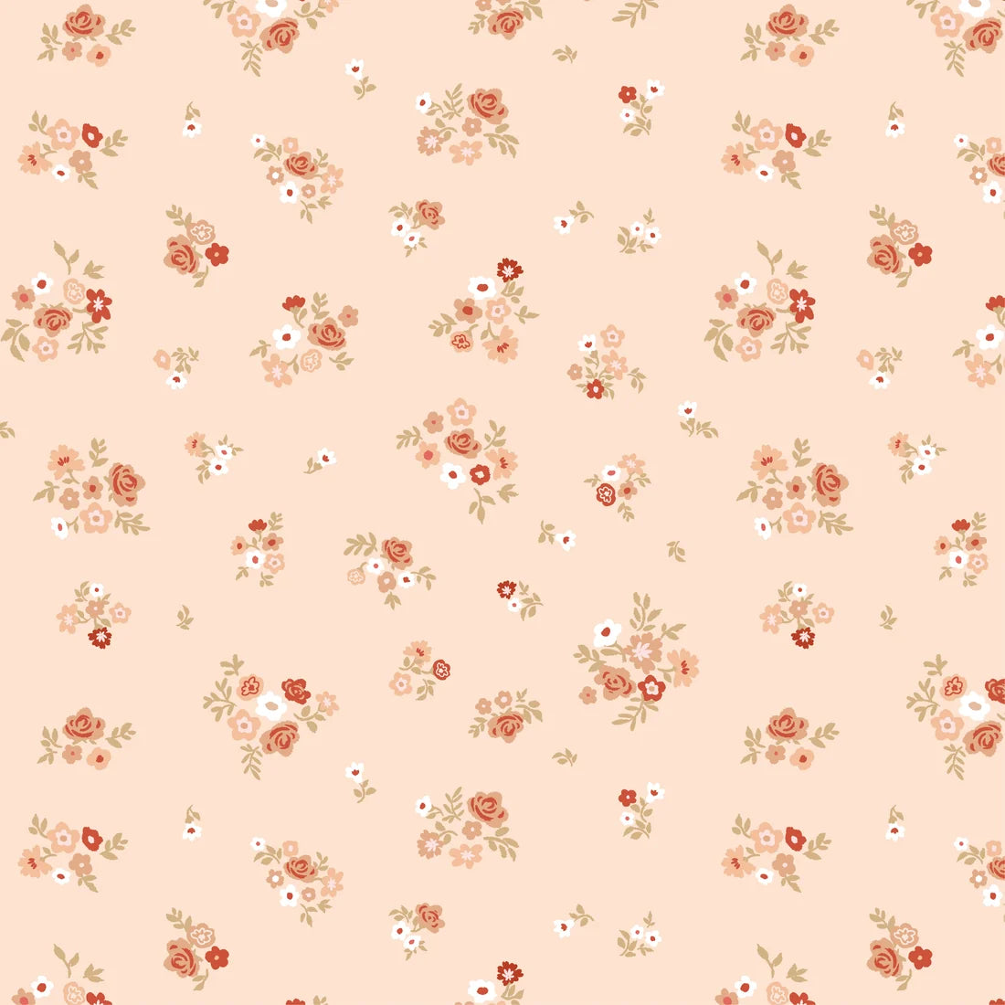 Primrose & Parsley by Poppie Cotton - 1/2 yard Briar Rose Beige