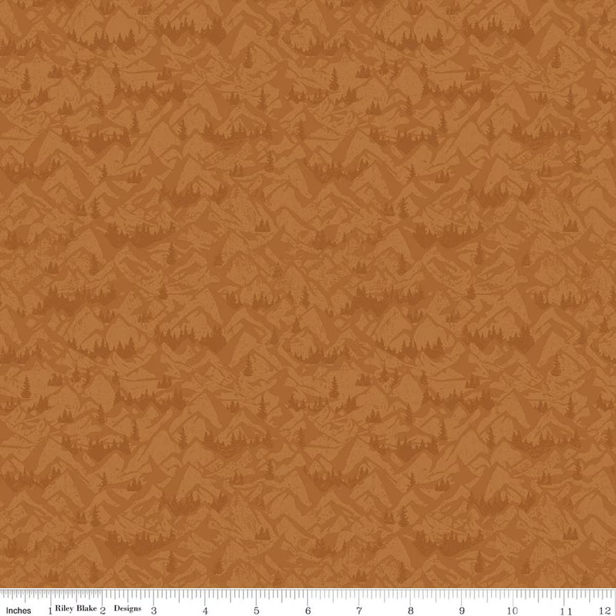 National Parks by Anderson Design Group for Riley Blake - 1/2 yard Mountains Sienna