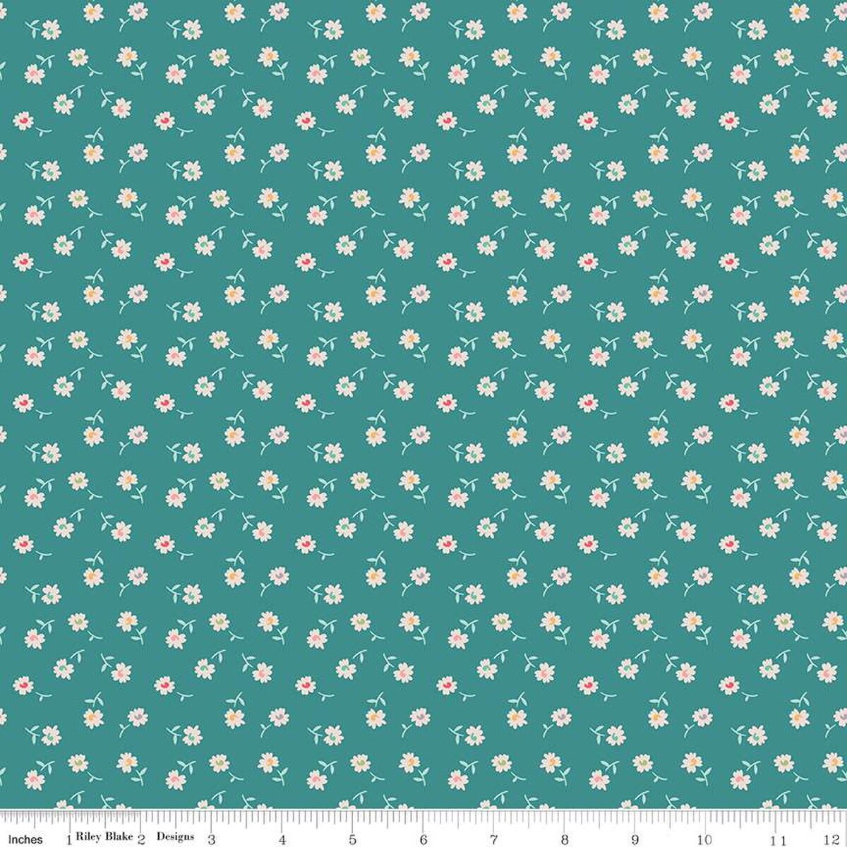 Chunky Thread by Lori Holt for Riley Blake - 1/2 yard Sew Happy! Petals Cozy