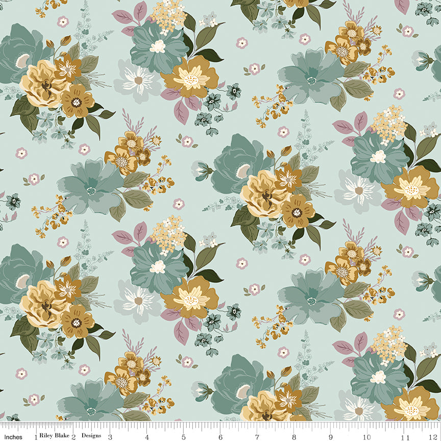 Renew by Riley Blake - 1/2 yard Main Bleached Denim