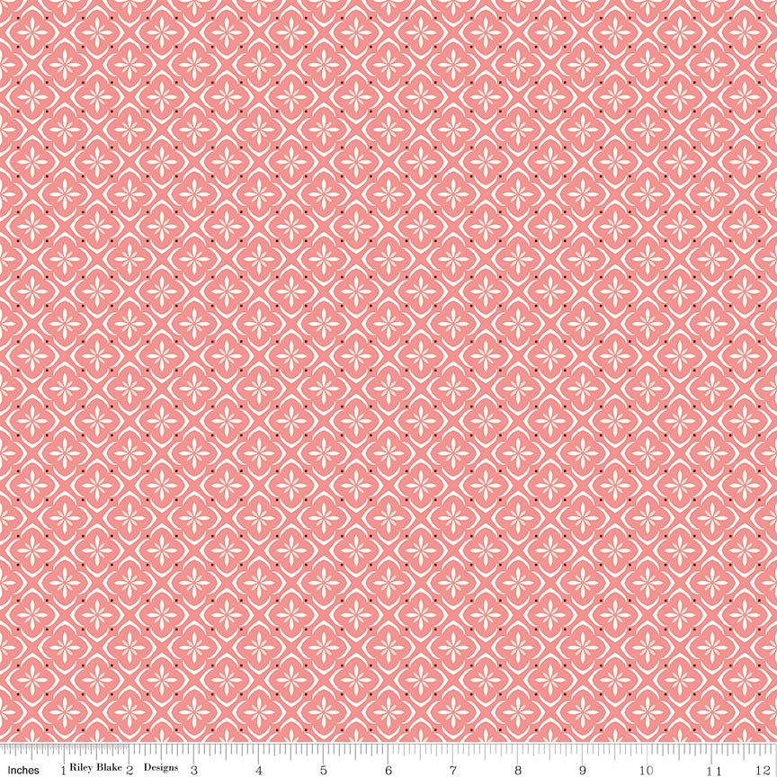 Renew by Riley Blake - 1/2 yard Tile Coral