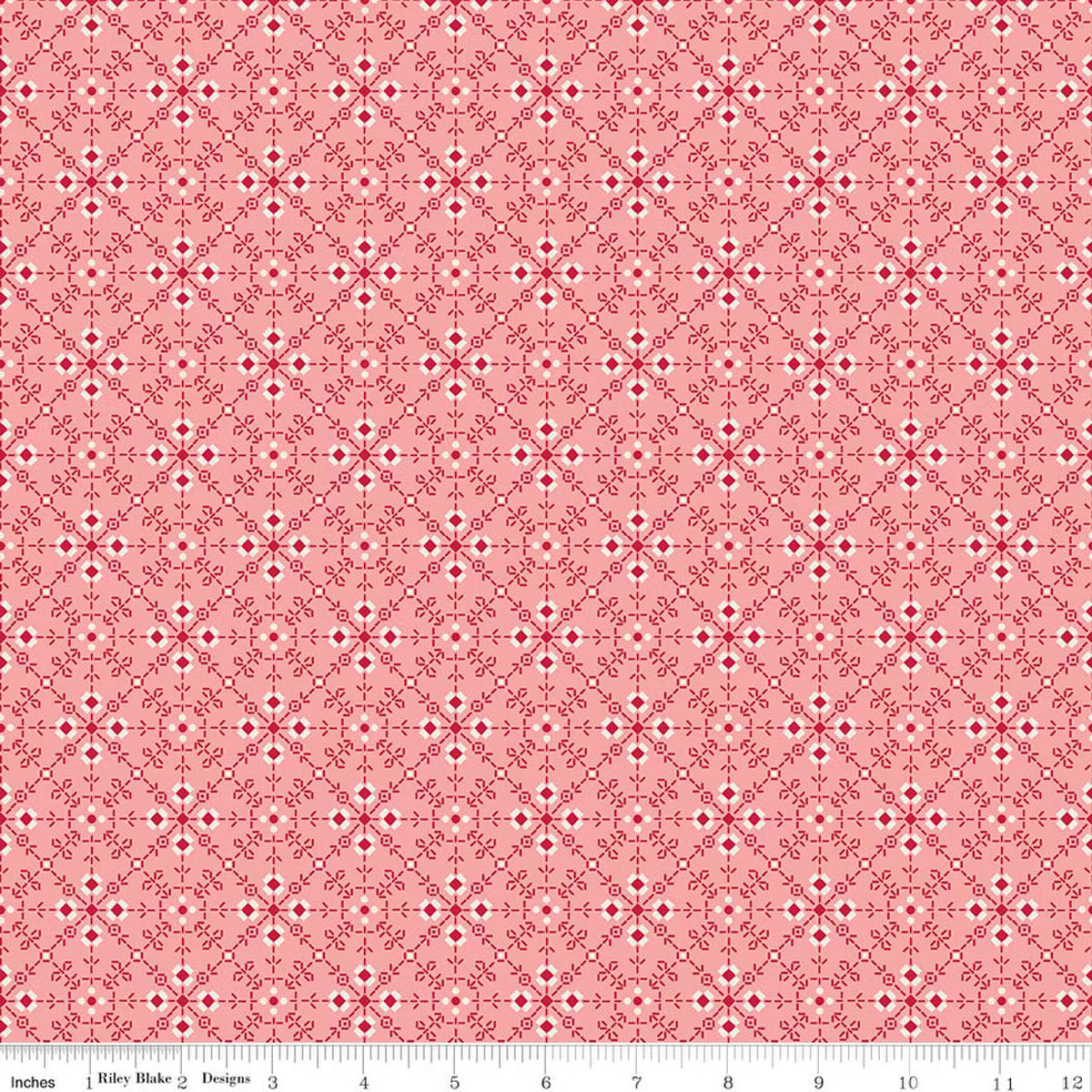 Berry & Sage by Lori Holt for Riley Blake - 1/2 yard Homemade Coral