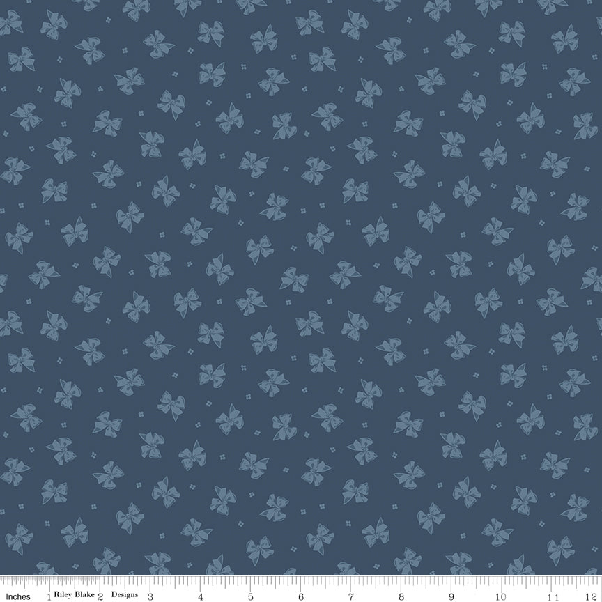 Rosewood by Riley Blake - 1/2 yard Posy Oxford Blue