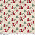 Christmas Time by Dani Mogstad for Riley Blake - 1/2 yard (Santa) Main Linen