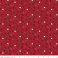 Christmas Time by Dani Mogstad for Riley Blake - 1/2 yard Foliage Red