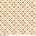 Bountiful by Sandy Gervais for Riley Blake - 1/2 yard Pumpkin Plaid Cream