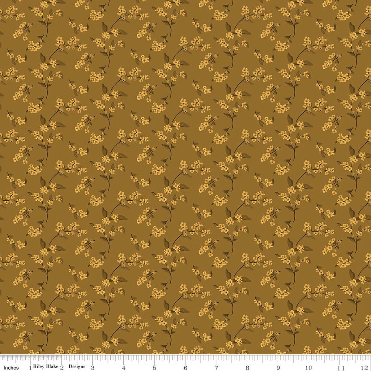 Bountiful by Sandy Gervais for Riley Blake - 1/2 yard Bittersweet Suede