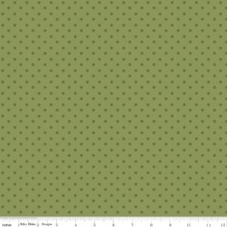 Sunshine and Dandelions by Riley Blake - 1/2 yard Dots Green