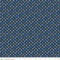 Sunshine and Dandelions by Riley Blake - 1/2 yard Dots Navy