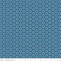 Sunshine and Dandelions by Riley Blake - 1/2 yard Dots Hexis Blue