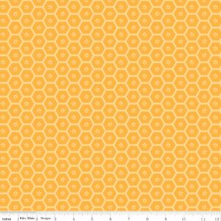 Sunshine and Dandelions by Riley Blake - 1/2 yard Dots Hexis Daisy