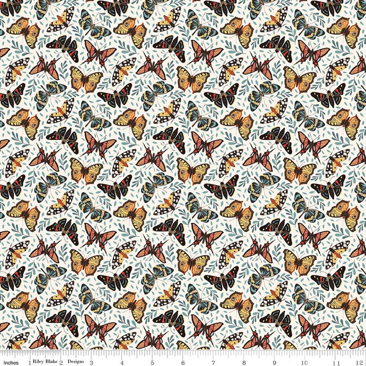 Secret Garden by Riley Blake - 1/2 yard Moths Cloud