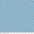 Dear Sweethearts by American Jane for Riley Blake - 1/2 yard Apron Grid Blue