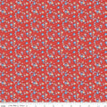 Dear Sweethearts by American Jane for Riley Blake - 1/2 yard Apron Grid Red