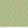 Dear Sweethearts by American Jane for Riley Blake - 1/2 yard Calico Green