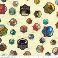 National Parks by Anderson Design Group for Riley Blake - 1/2 yard Patches Cream