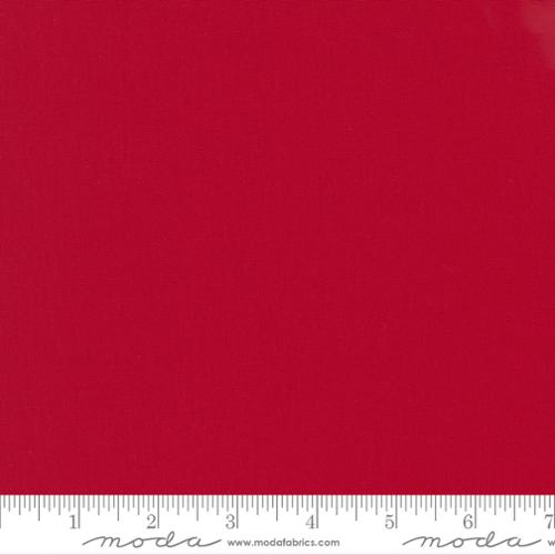 Bella Solids for Moda - 1/2 yard Christmas Red