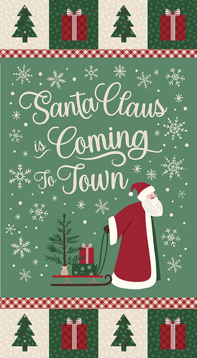 Christmas Time by Dani Mogstad for Riley Blake - Coming to Town Panel